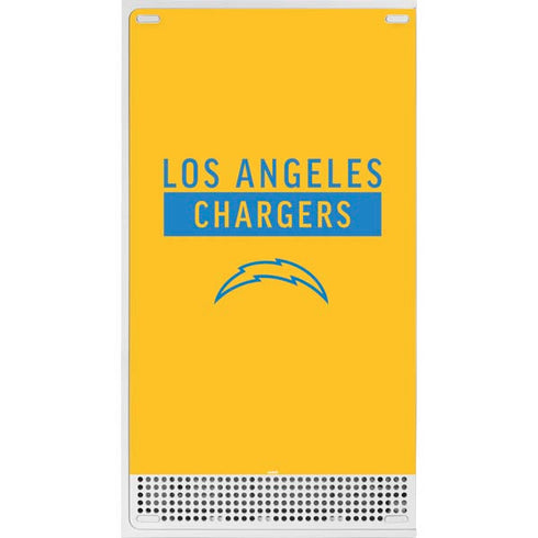 NFL Los Angeles Chargers Yellow Performance Series Xbox Series S Console Skin